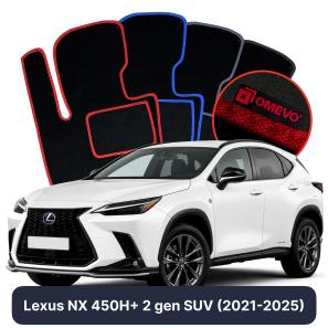 Velúrové autokoberce OMEVO pre Lexus NX 450H+ 2 gen SUV (2021-2025)