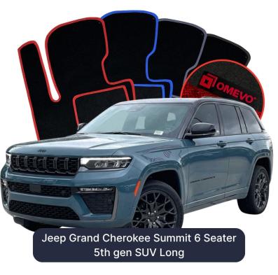 Velúrové autokoberce OMEVO pre Jeep Grand Cherokee Summit 6 mest 5. gen SUV Long (2021-2026)