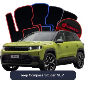Velúrové autokoberce OMEVO pre Jeep Compass 3. gen SUV (2025-2026)