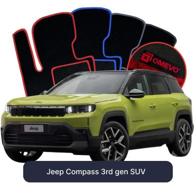 Velúrové autokoberce OMEVO pre Jeep Compass 3. gen SUV (2025-2026)
