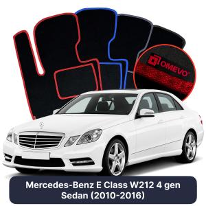 Velúrové autokoberce OMEVO pre Mercedes-Benz E klasa W212 4 gen Sedan (2010-2016)