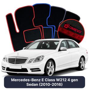 Velúrové autokoberce OMEVO pre Mercedes-Benz E klasa W212 4 gen Sedan (2010-2016)