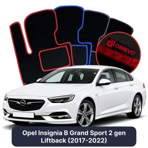 Velúrové autokoberce OMEVO pre Opel Insignia B Grand Sport  2 gen Liftback (2017-2022)