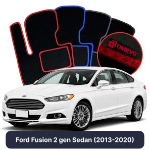 Velúrové autokoberce OMEVO pre Ford Fusion 2 gen Sedan (2013-2020)