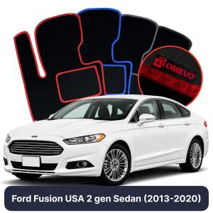 Velúrové autokoberce OMEVO pre Ford Fusion USA 2 gen Sedan (2013-2020)