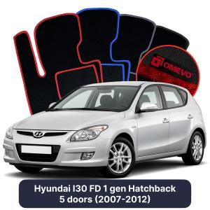Velúrové autokoberce OMEVO pre Hyundai I30 FD 1 gen Hatchback 5 dverí (2007-2012)