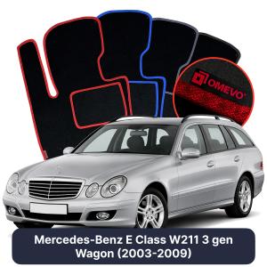 Velúrové autokoberce OMEVO pre Mercedes-Benz E klasa W211 3 gen Kombi (2003-2009)