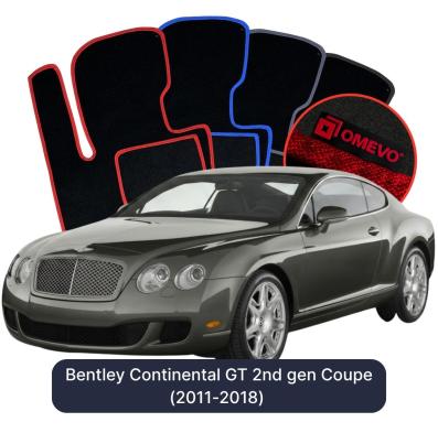 Velúrové autokoberce OMEVO pre Bentley Continental GT 2 gen Kupé (2011-2018)