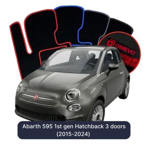Velúrové autokoberce OMEVO pre Abarth 595 1 gen Hatchback 3 dvere (2015-2024)