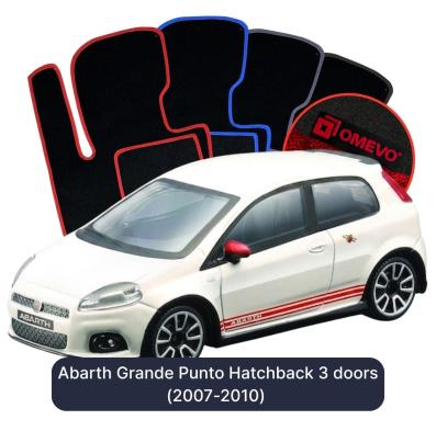 Velúrové autokoberce OMEVO pre Abarth Grande Punto Hatchback 3 dvere (2007-2010)