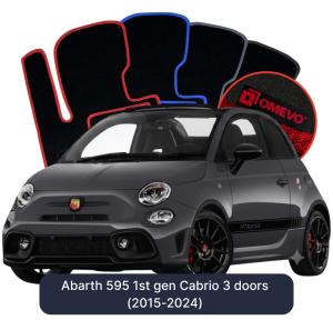 Velúrové autokoberce OMEVO pre Abarth 595 1 gen Cabrio 3 dvere (2015-2024)