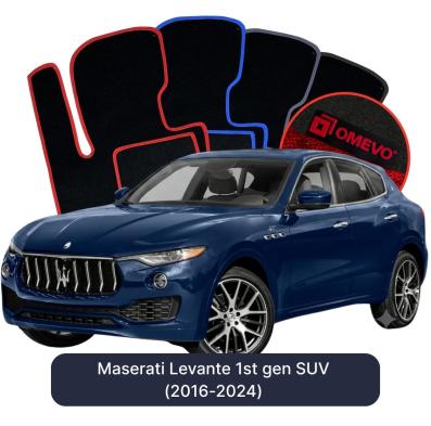 Velúrové autokoberce OMEVO pre Maserati Levante 1 gen SUV (2016-2024)