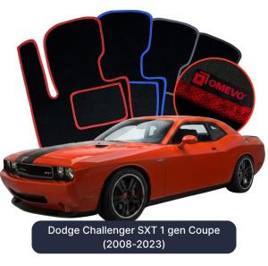 Velúrové autokoberce OMEVO pre Dodge Challenger SXT 1 gen Kupé (2008-2023)
