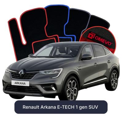 Velúrové autokoberce OMEVO pre Renault Arkana E-TECH 1 gen SUV (2021-2026)