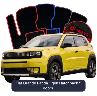 Velúrové autokoberce OMEVO pre Fiat Grande Panda 1 generácia Hatchback 5 dverí (2025-2025)