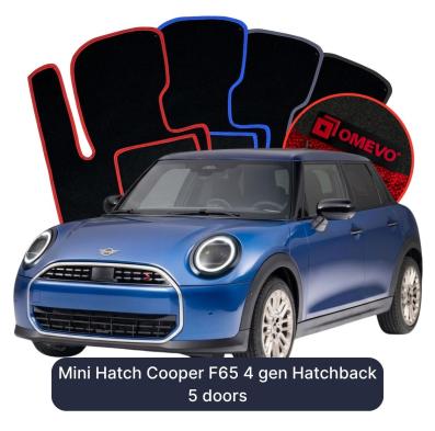 Velúrové autokoberce OMEVO pre Mini Hatch Cooper F65 4 gen Hatchback 5 dverí (2023-2025)