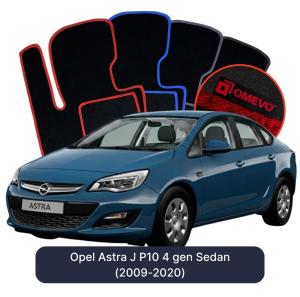 Velúrové autokoberce OMEVO pre Opel Astra J P10 4 gen Sedan (2009-2015)