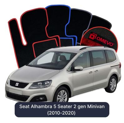 Velúrové autokoberce OMEVO pre Seat Alhambra 5 mest 2 gen Minivan (2010-2020)