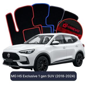 Velúrové autokoberce OMEVO pre MG HS Exclusive 1 gen SUV (2018-2024)