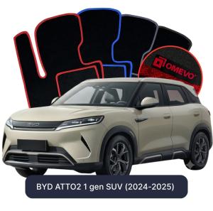 Velúrové autokoberce OMEVO pre BYD ATTO2 1 generácia SUV (2024-2025)