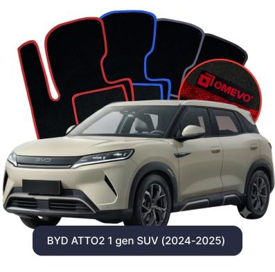 Velúrové autokoberce OMEVO pre BYD ATTO2 1 generácia SUV (2024-2025)