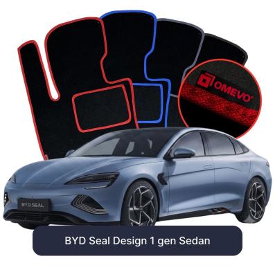 Velúrové autokoberce OMEVO pre BYD Seal Design 1 gen Sedan (2022-2025)