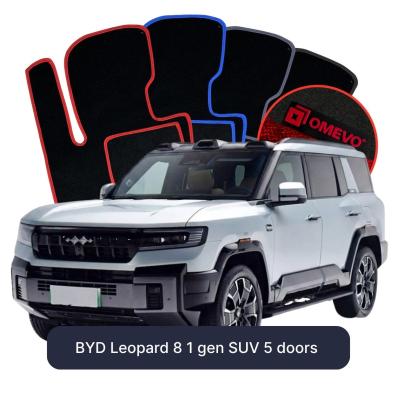 Velúrové autokoberce OMEVO pre BYD Leopard 8 1 gen SUV 5 dverí (2024-2026)