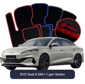 Velúrové autokoberce OMEVO pre BYD Seal 6 DM-i 1 gen Sedan (2024-2026)