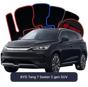 Velúrové autokoberce OMEVO pre BYD Tang 7-miestny 2 generácie SUV (2018-2025)