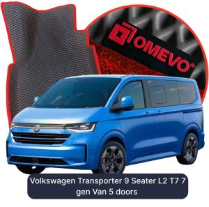 OMEVO 5D Pro Autokoberce do Volkswagen Transporter 9 mest L2 T7 7 gen Van 5 dverí (2024-2026)