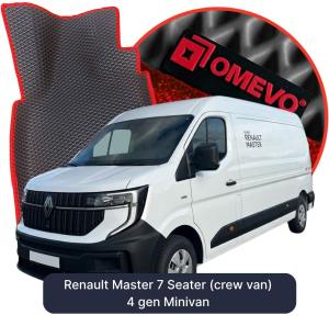 OMEVO 5D Pro Autokoberce do Renault Master 7 mest (osádkové vozidlo) 4 gen Minivan (2024-2026)