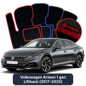 Velúrové autokoberce OMEVO pre Volkswagen Arteon 1 gen Liftback (2017-2025)