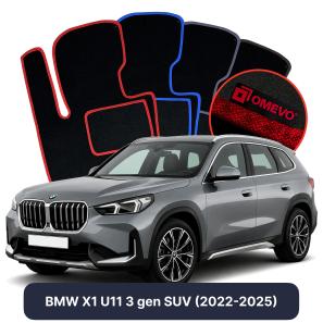Velúrové autokoberce OMEVO pre BMW X1 U11 3 gen SUV (2022-2025)