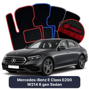 Velúrové autokoberce OMEVO pre Mercedes-Benz E klasa E200 W214 6 gen Sedan (2023-2025)