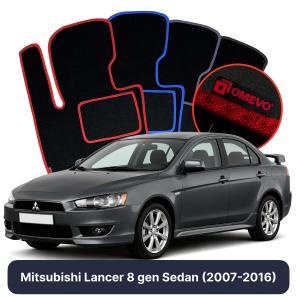 Velúrové autokoberce OMEVO pre Mitsubishi Lancer 8 gen Sedan (2007-2016)