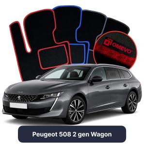 Velúrové autokoberce OMEVO pre Peugeot 508 2 gen Kombi (2018-2025)