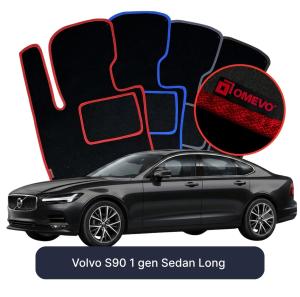Velúrové autokoberce OMEVO pre Volvo S90 1 gen Sedan Dlhé (2016-2025)