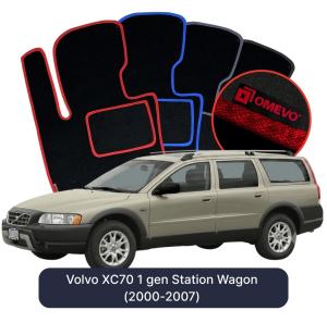 Velúrové autokoberce OMEVO pre Volvo XC70 1 gen Kombi (2000-2007)