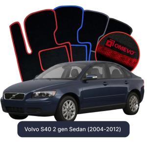 Velúrové autokoberce OMEVO pre Volvo S40 2 gen Sedan (2004-2012)
