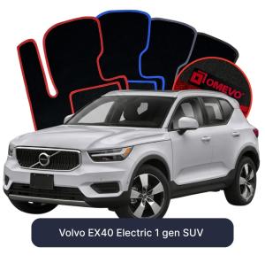 Velúrové autokoberce OMEVO pre Volvo EX40 Elektrický 1 gen SUV (2017-2025)