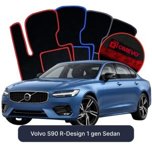 Velúrové autokoberce OMEVO pre Volvo S90 R-Design 1 gen Sedan (2016-2025)