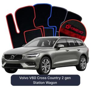 Velúrové autokoberce OMEVO pre Volvo V60 Cross Country 2 gen Kombi (2018-2025)