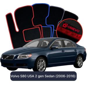 Velúrové autokoberce OMEVO pre Volvo S80 2 gen Sedan (2006-2016)