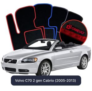 Velúrové autokoberce OMEVO pre Volvo C70 2 gen Cabrio (2005-2013)