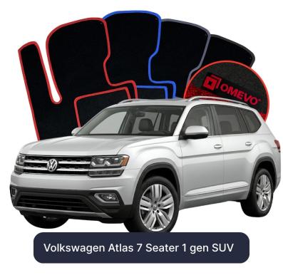 Velúrové autokoberce OMEVO pre Volkswagen Atlas 7 mest 1 gen SUV (2016-2025)