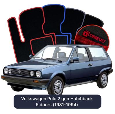 Velúrové autokoberce OMEVO pre Volkswagen Polo 2. gen Hatchback 5 dveri (1981-1994)