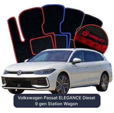 Velúrové autokoberce OMEVO pre Volkswagen Passat ELEGANCE Diesel 9 gen Kombi (2024-2025)