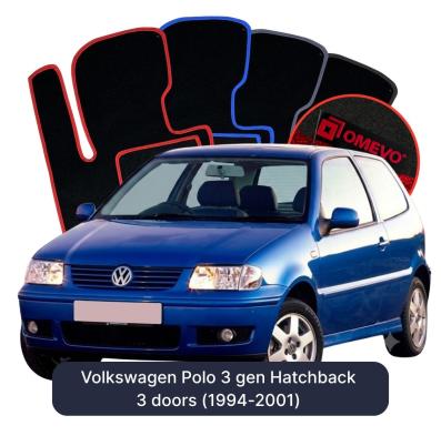 Velúrové autokoberce OMEVO pre Volkswagen Polo 3 gen Hatchback 3 dvere (1994-2001)