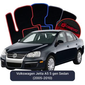 Velúrové autokoberce OMEVO pre Volkswagen Jetta A5 5 gen Sedan (2005-2010)