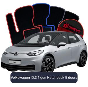 Velúrové autokoberce OMEVO pre Volkswagen ID.3 1 gen Hatchback 5 dverí (2019-2025)